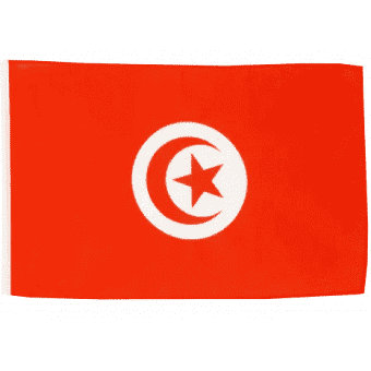 DRAPEAU DE BATEAU-PAVILLON 30 X 45 TUNISIE