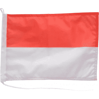DRAPEAU DE BATEAU-PAVILLON 30X45 MONACO
