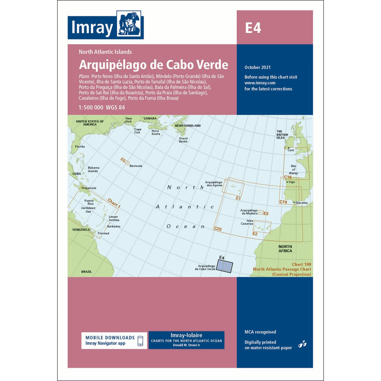 CARTE IMRAY E4 ARQUIPELAGO DE CABO VERDE