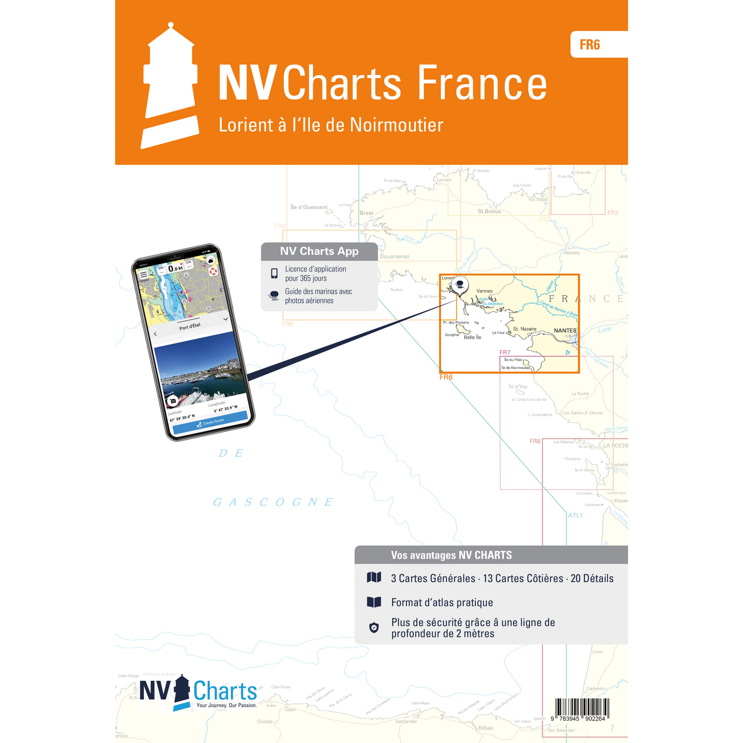 NV Atlas France - FR6 - Lorient à Île de Noirmoutier - Nantes