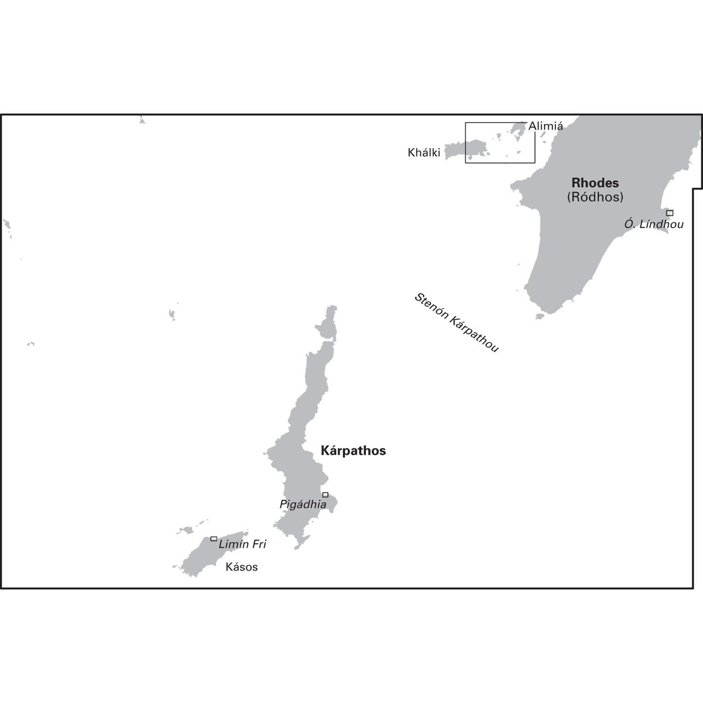 CARTE IMRAY G39 NISOS KARPATHOS TO NISOS RODHOS