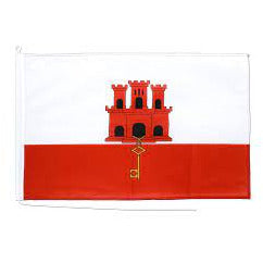 DRAPEAU DE BATEAU-PAVILLON GIBRALTAR 20x30