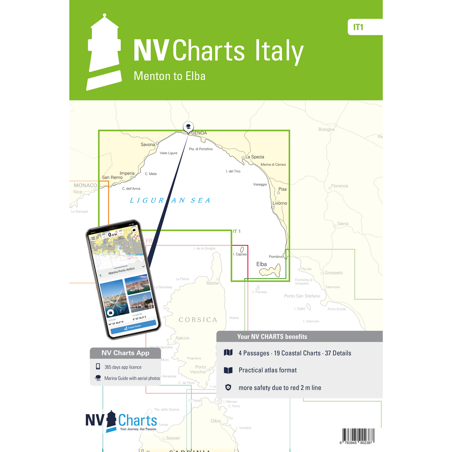 NV Atlas Italy IT1: Menton to Elba