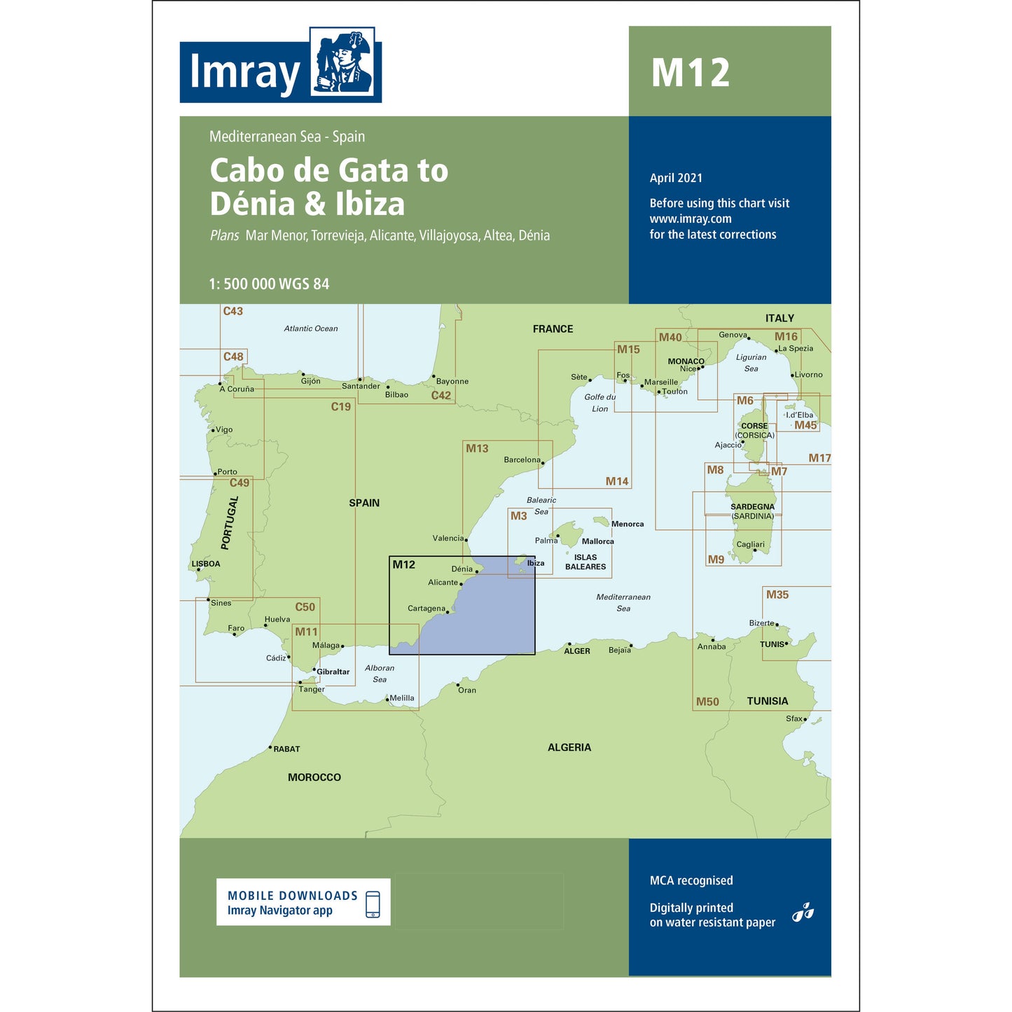 CARTE IMRAY M12 CABO DE GATA TO DENIA-IBIZA