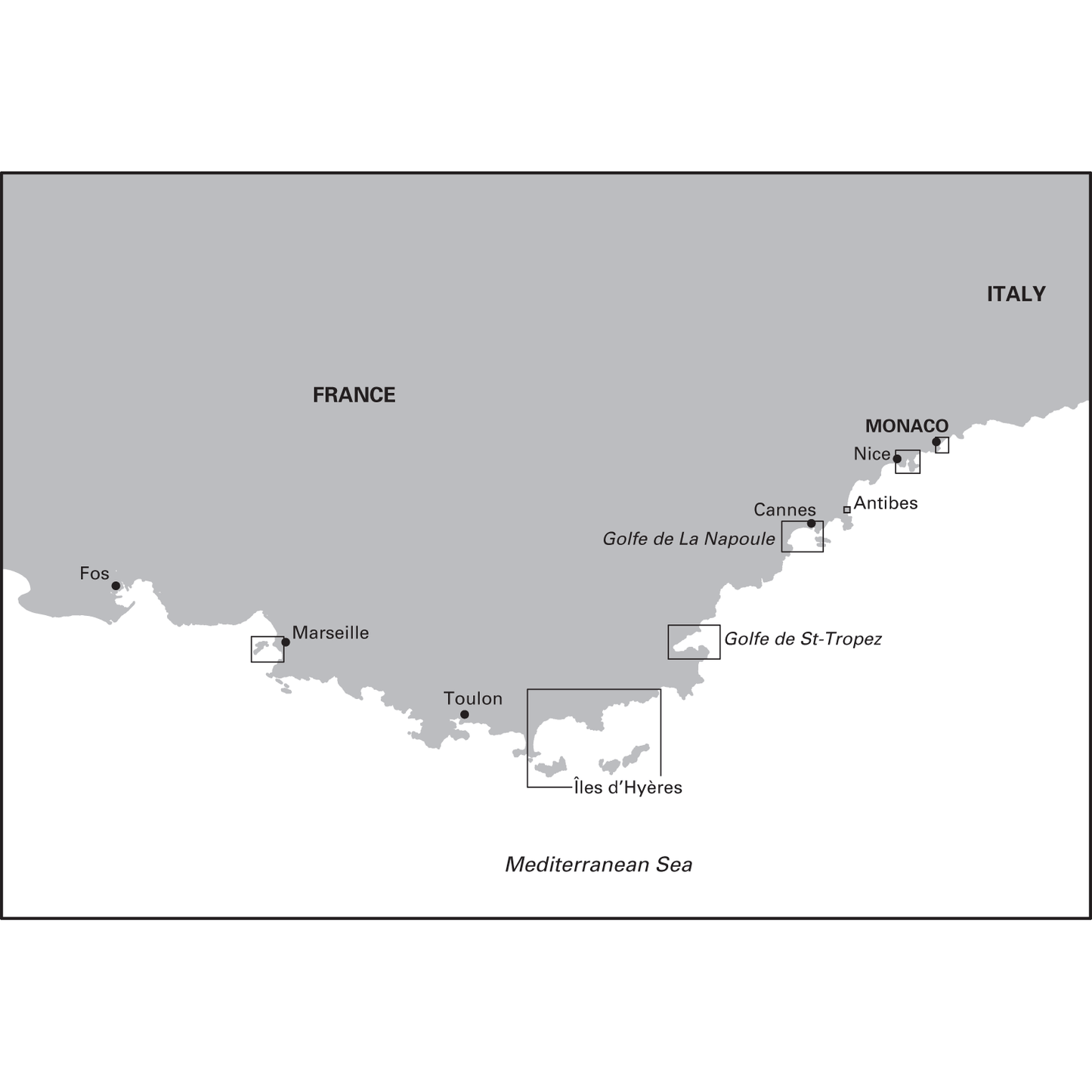CARTE IMRAY M15 MARSEILLE-GENOVA-CALVI
