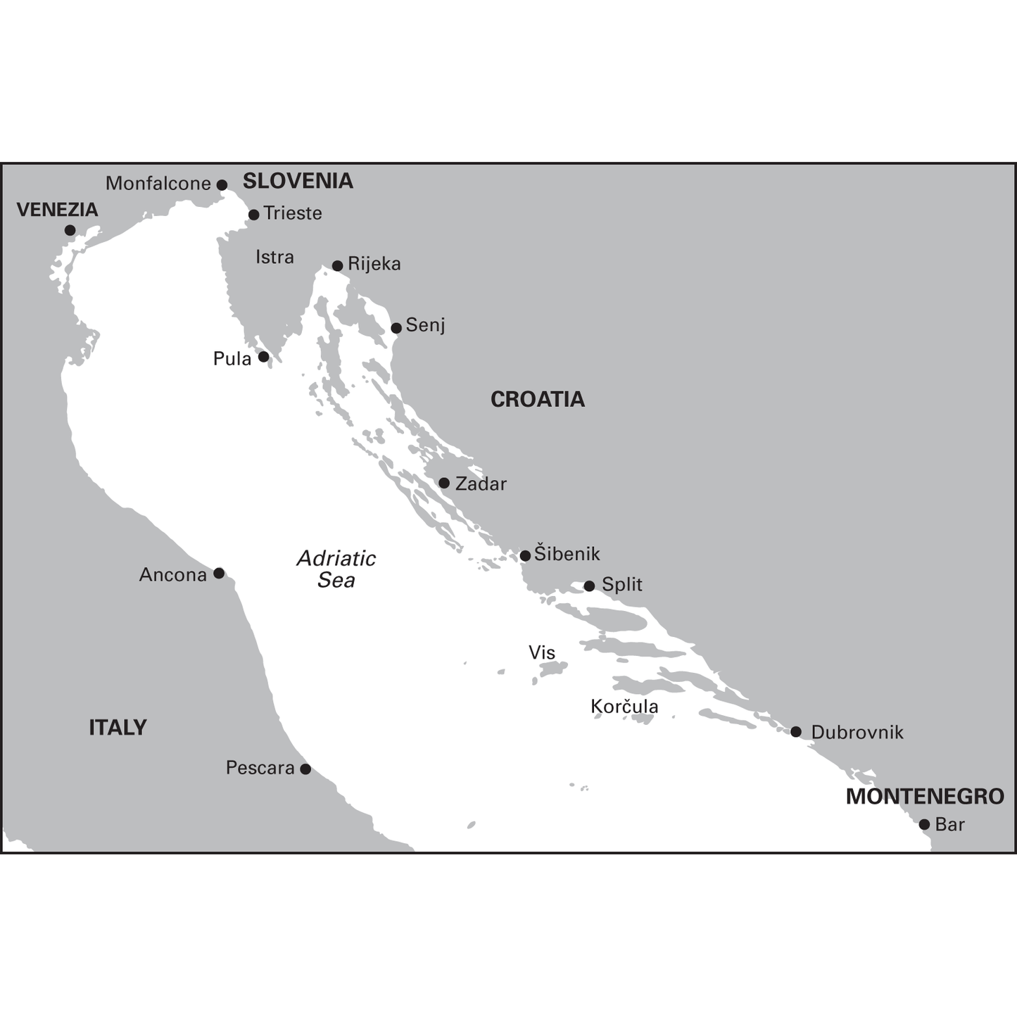 CARTE IMRAY M23 ADRIATIC SEA