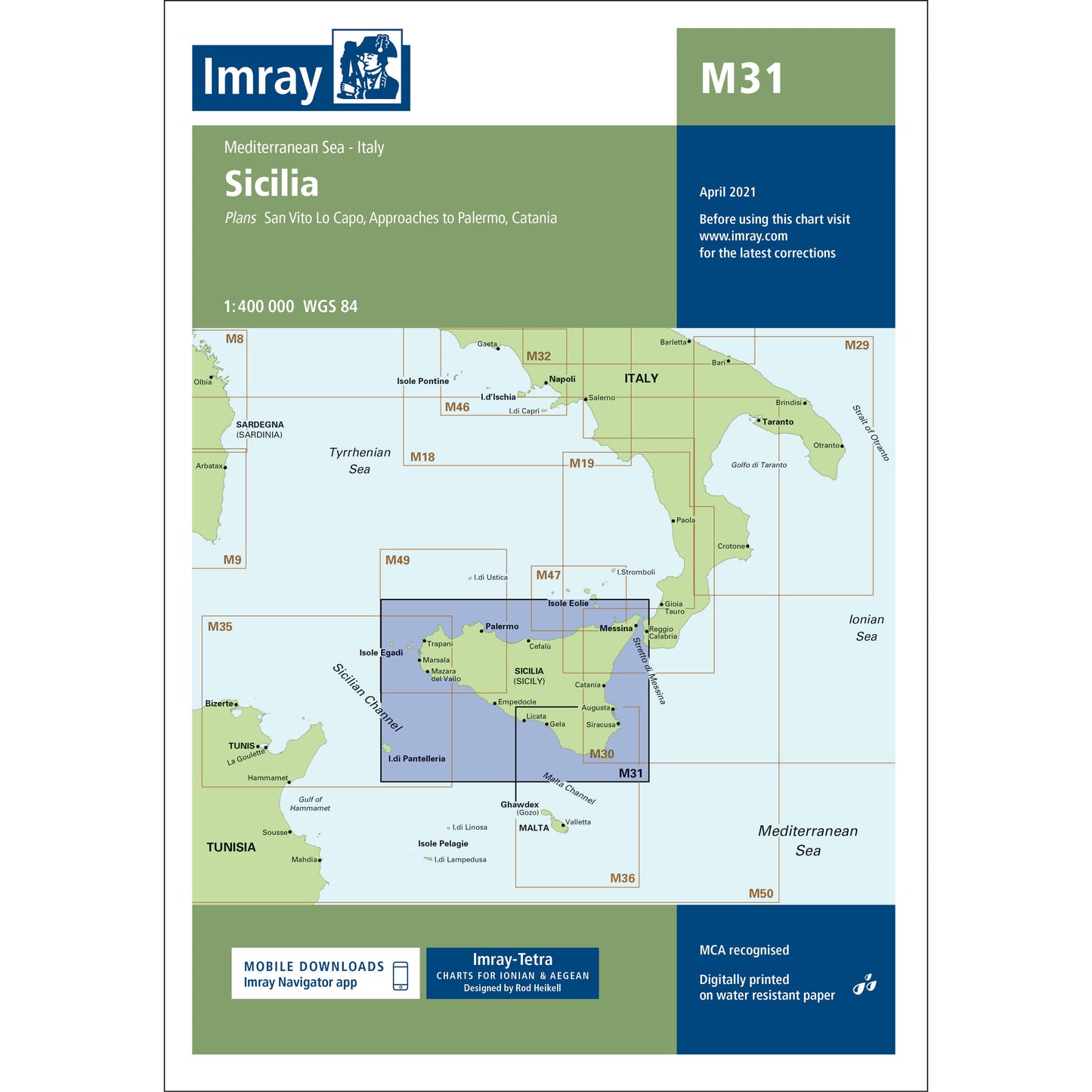 CARTE IMRAY M31 SICILY