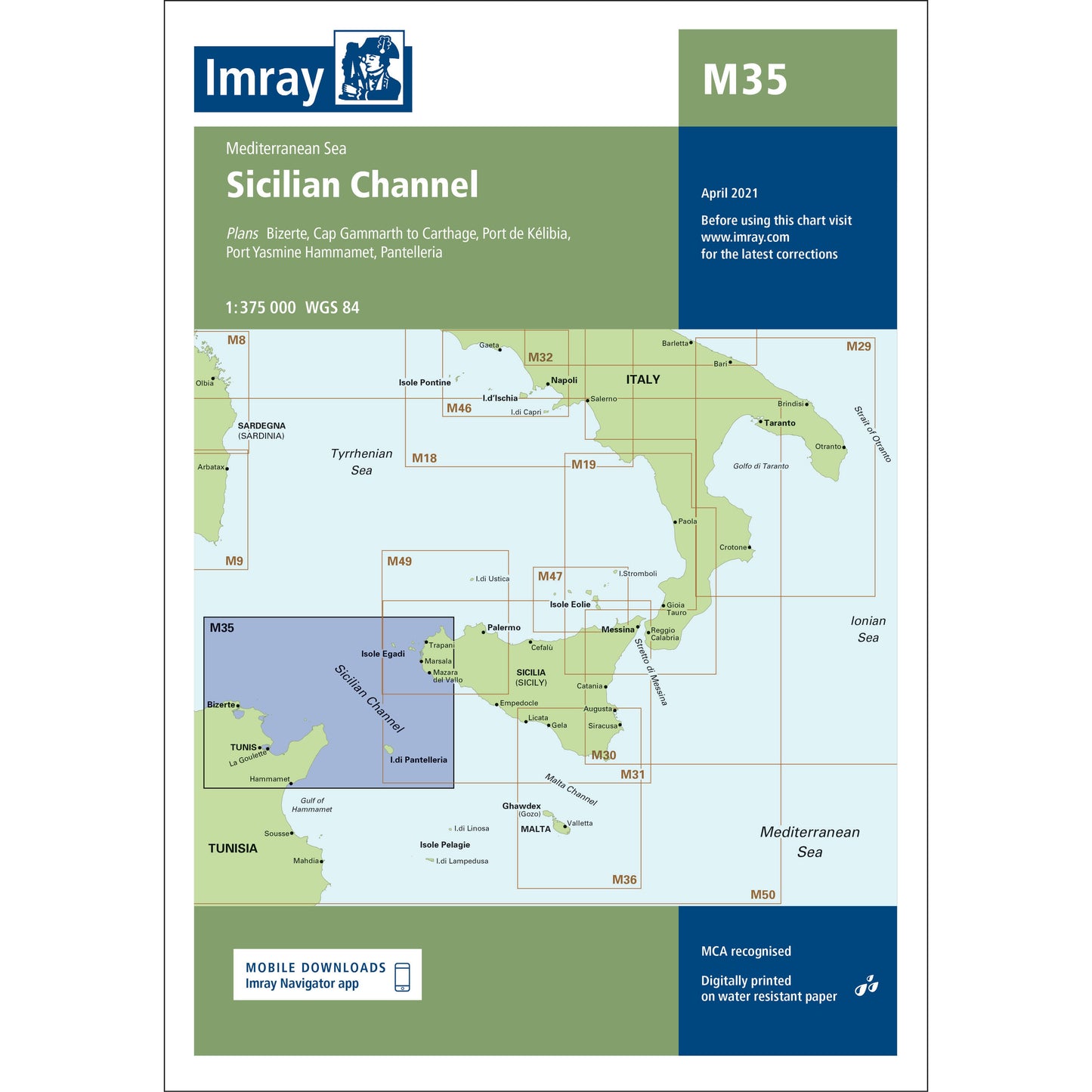 CARTE IMRAY M35 SICILIAN CHANNEL
