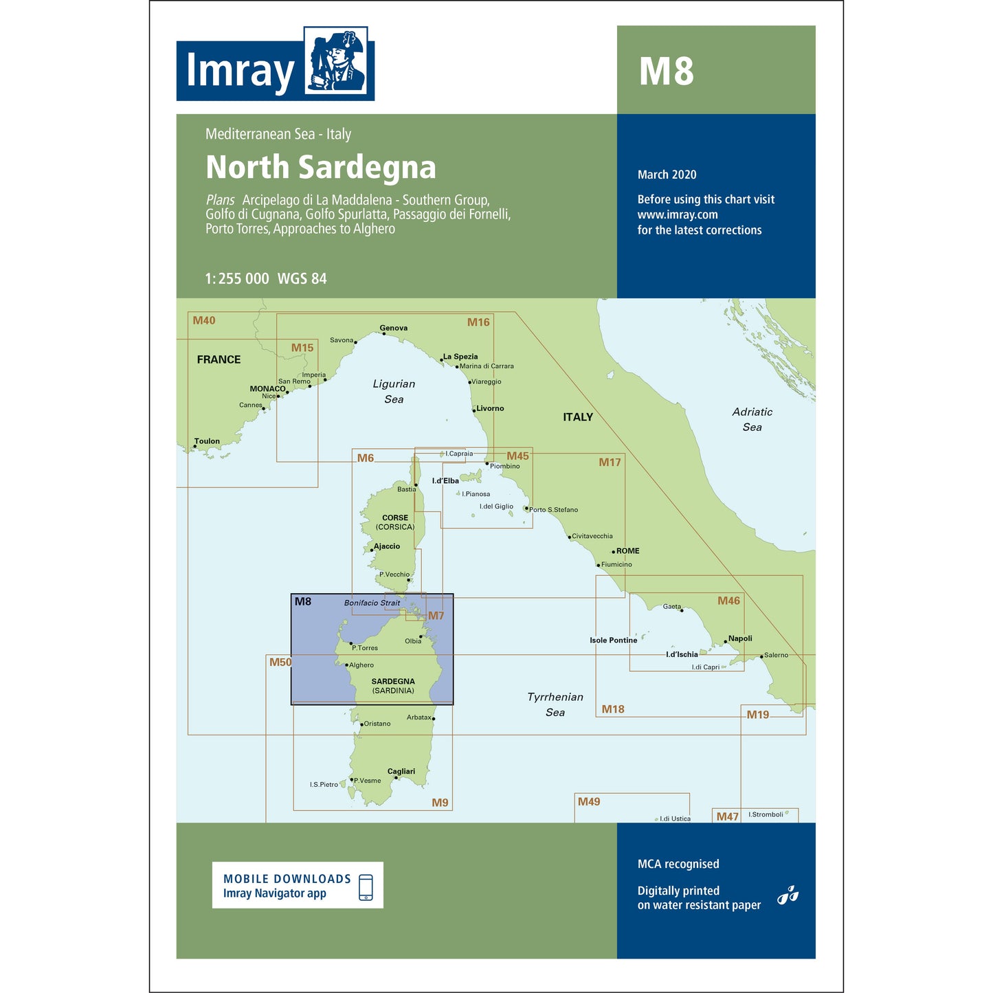 CARTE IMRAY M8 NORTH SARDEGNA
