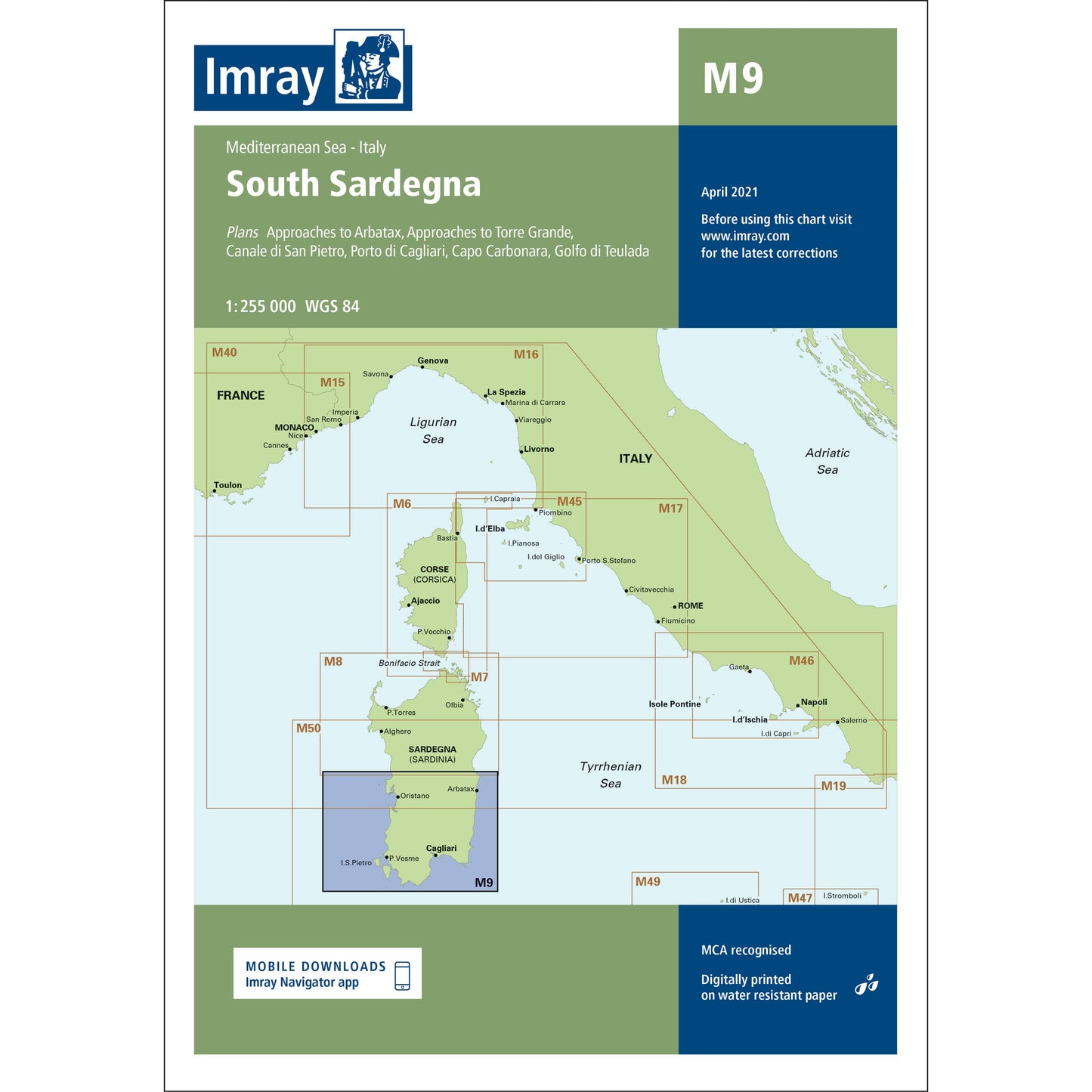 CARTE IMRAY M9 SOUTH SARDEGNA