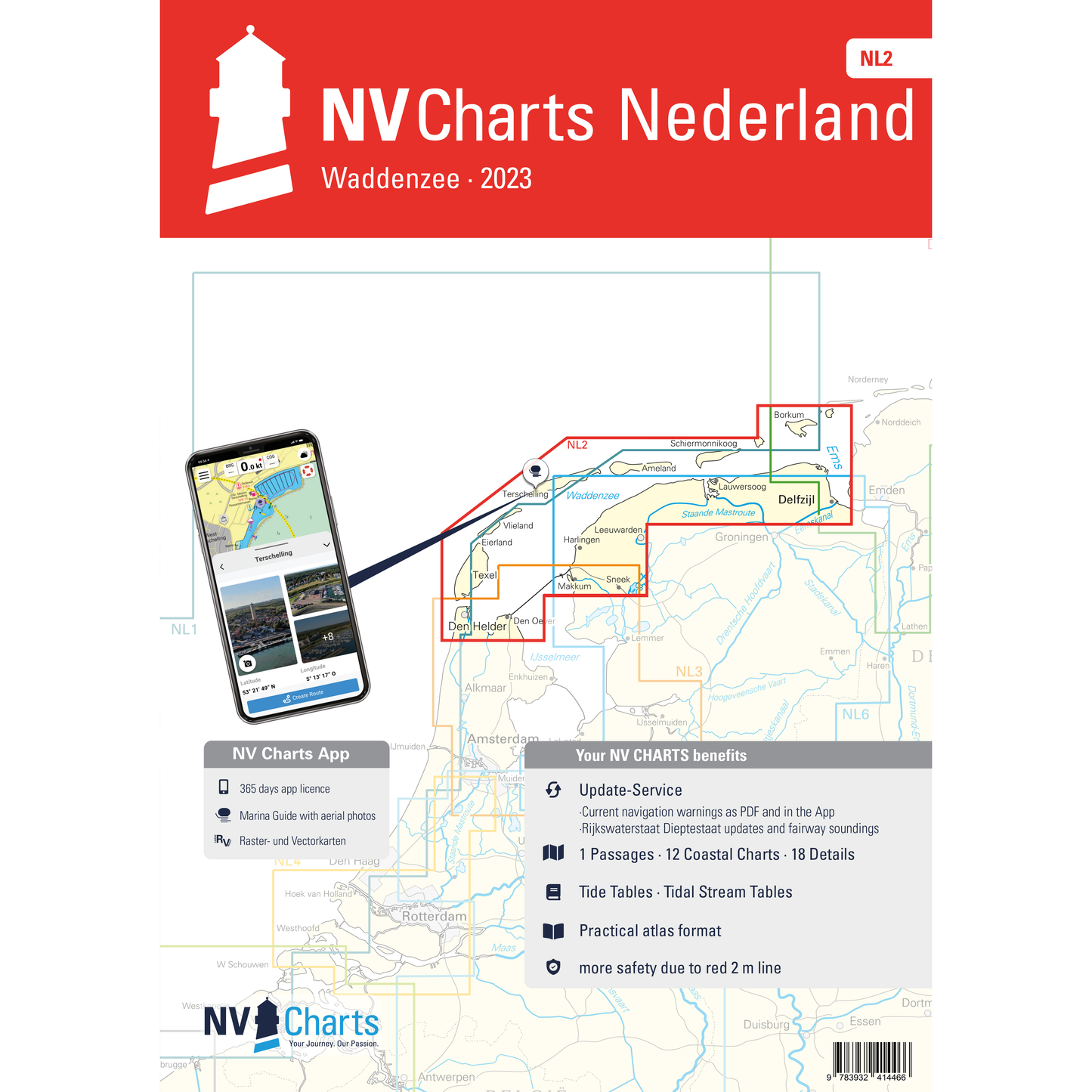 Carte NV Charts Pays-Bas NL2 - WADDENZEE