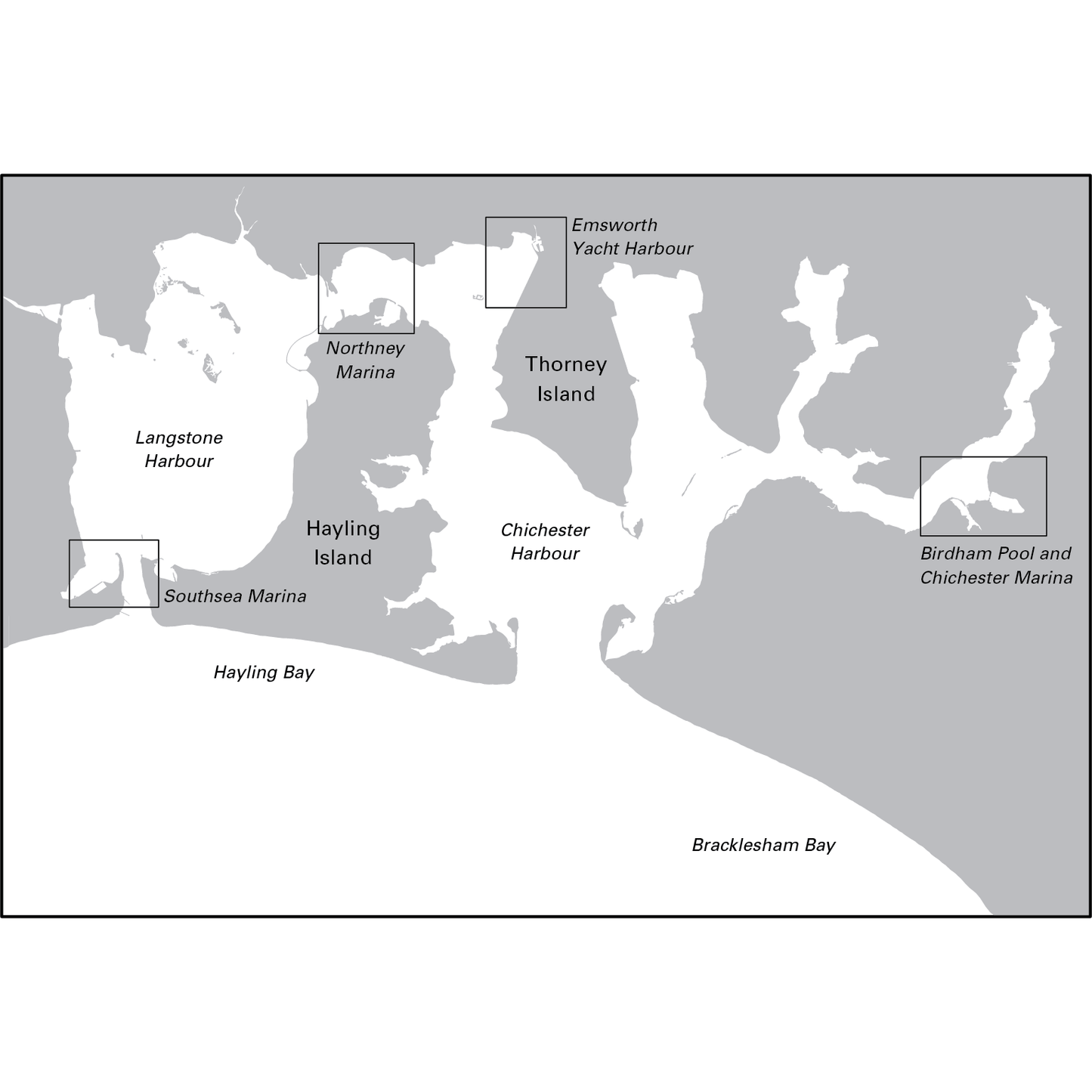 CARTE IMRAY Y33 LANGSTONE AND CHCHESTER HARBOURS