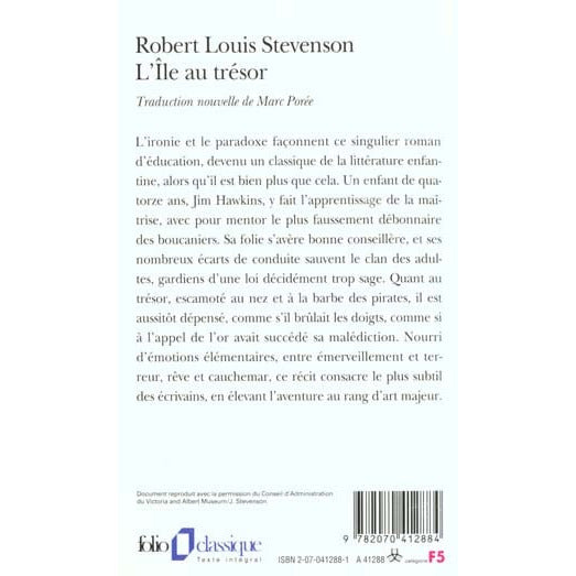 L'ILE AU TRESOR-ROBERT LOUIS STEVENSON-Folio