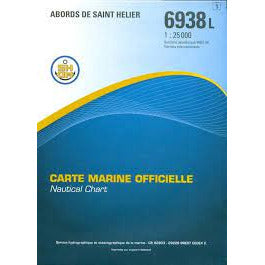 CARTE SHOM 6938L ABORDS ST-HELIER*