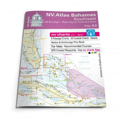 NV Atlas 9.3, Bahamas South East - Cat & Long Island - Rum Cay to Turks & Caicos