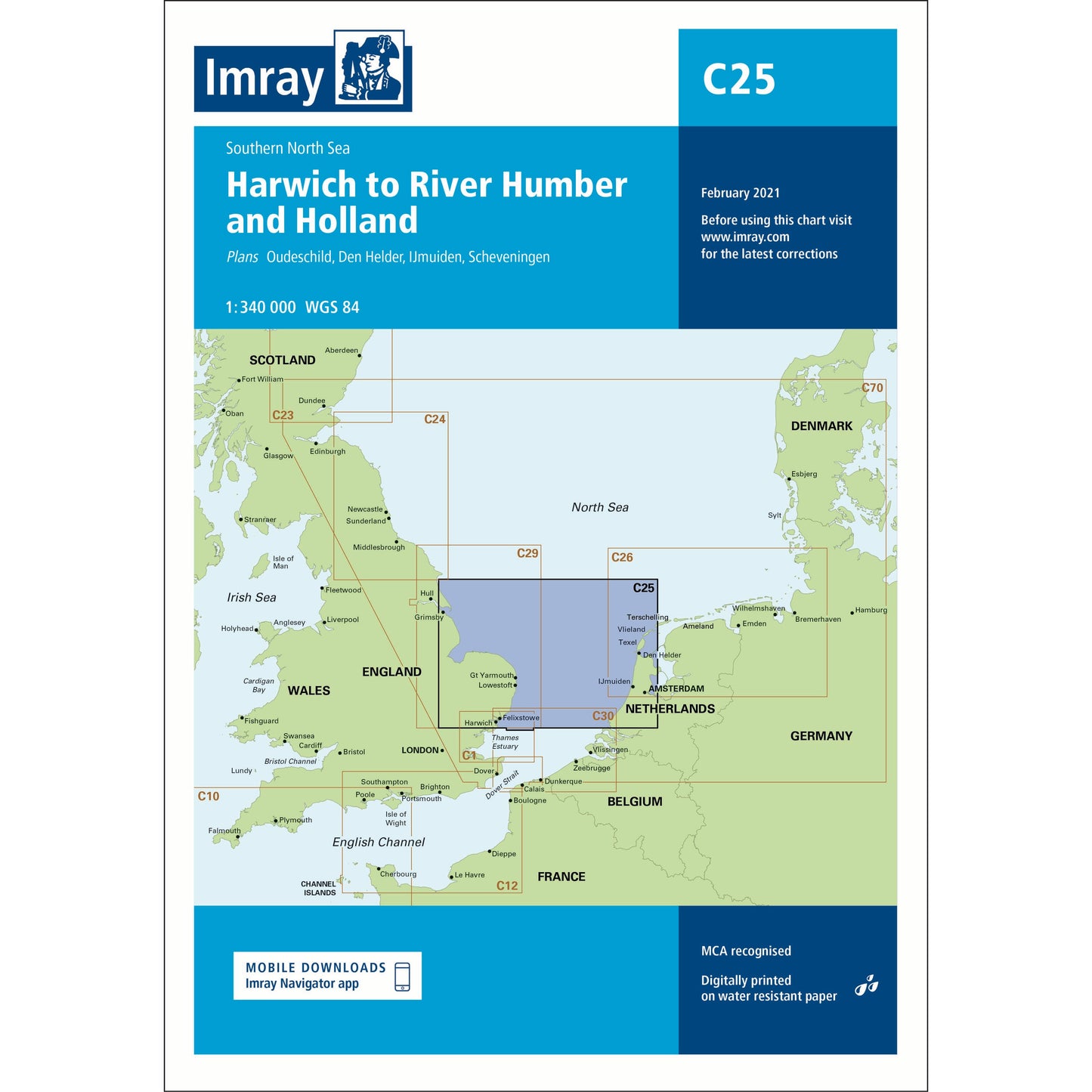 CARTE IMRAY C25 HARWICH TO HOLLAND