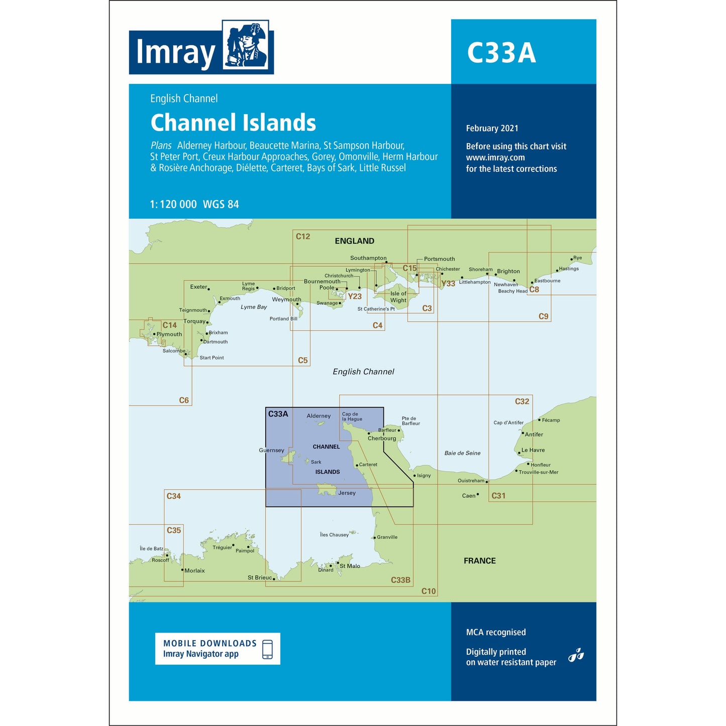 CARTE IMRAY C33A CHANNEL ISLANDS