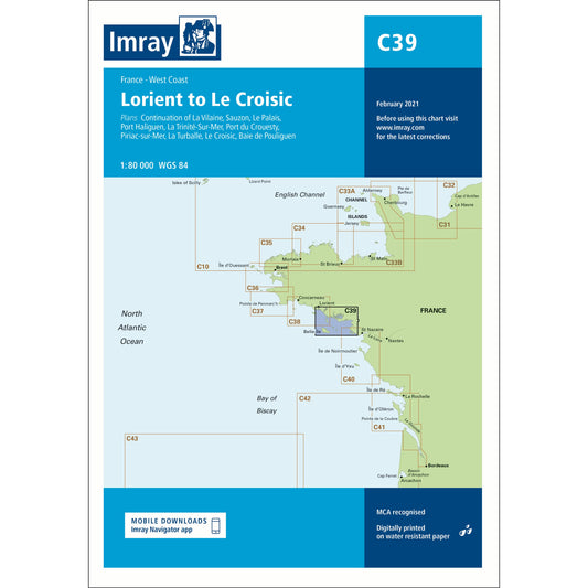 CARTE IMRAY C39 LORIENT TO LE CROISIC