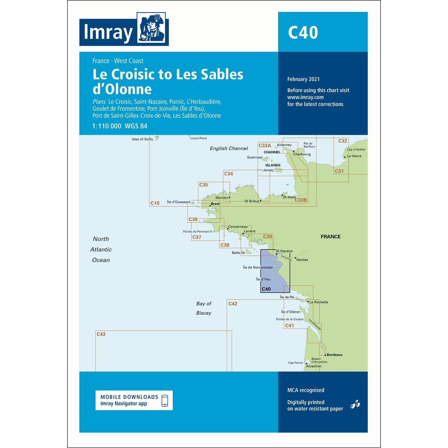 CARTE IMRAY C40 CROISIC - SABLES D'OLONNE