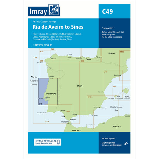 CARTE IMRAY C49 RIA DE AVEIRO TO SINES