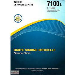 CARTE SHOM 7100L ABORDS PT-A-PITRE