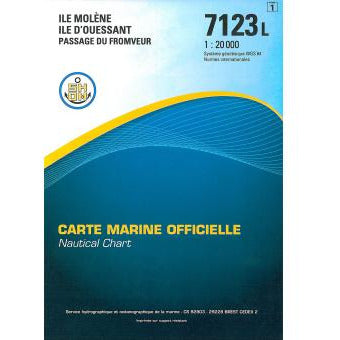 CARTE SHOM 7123L ILES MOLENE ET OUESSANT