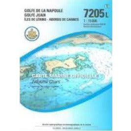 CARTE SHOM 7205L GOLFE NAPOULE ET JUAN