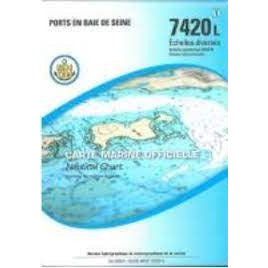 CARTE SHOM 7420L PORTS BAIE DE SEINE