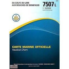 CARTE SHOM 7507L GOLFE LION-BOUCHES BONIFACIO