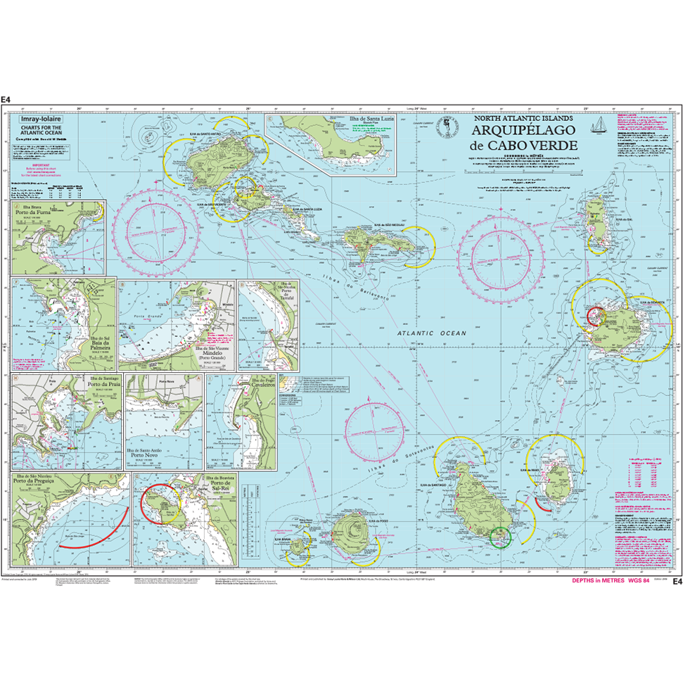 CARTE IMRAY E4 ARQUIPELAGO DE CABO VERDE