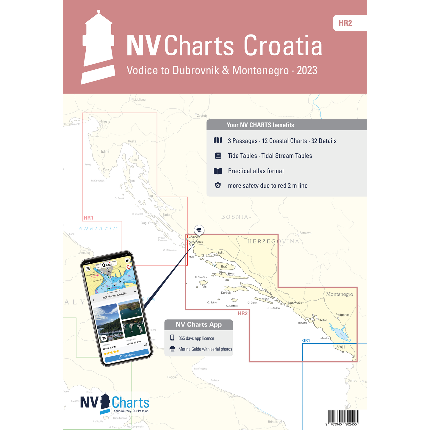 NV Atlas Croatia HR2: Vodice to Dubrovnik & Montenegro