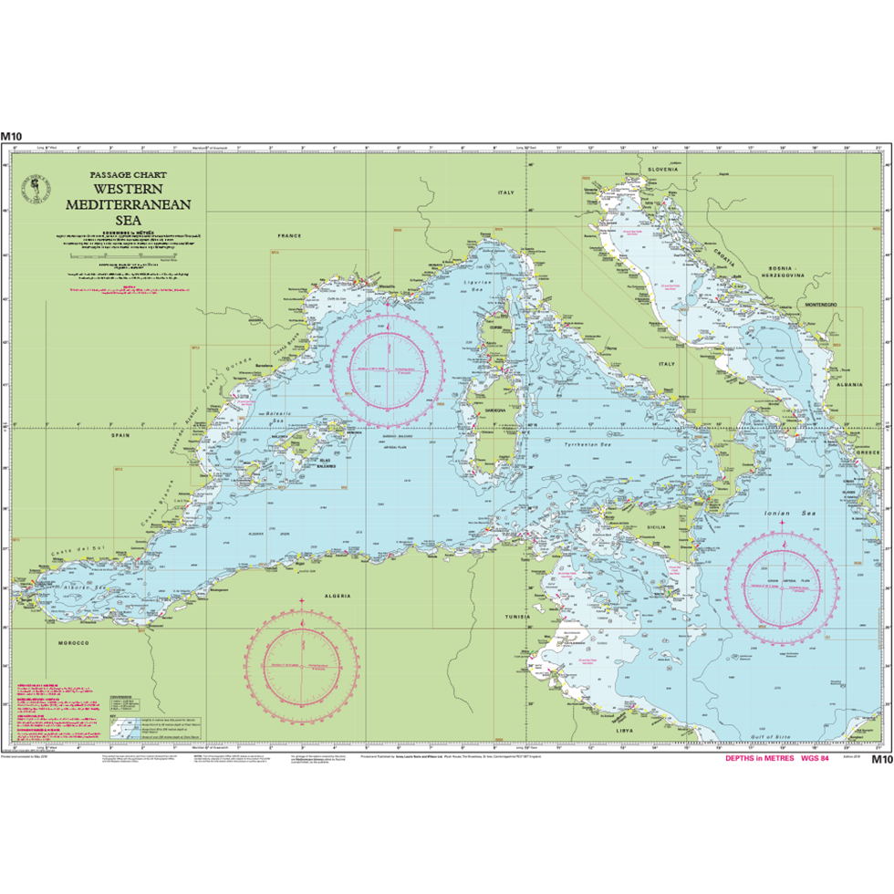 CARTE IMRAY M10 WESTERN MEDITERRANEAN