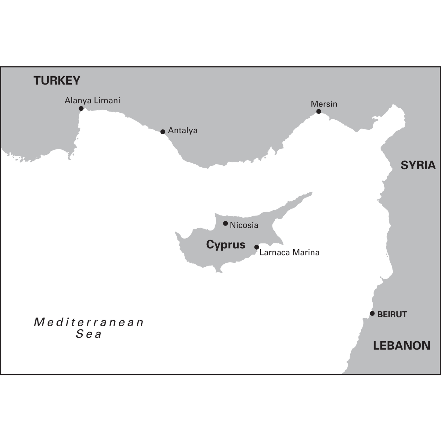 CARTE IMRAY M21 SOUTH COAST OF TURKEY