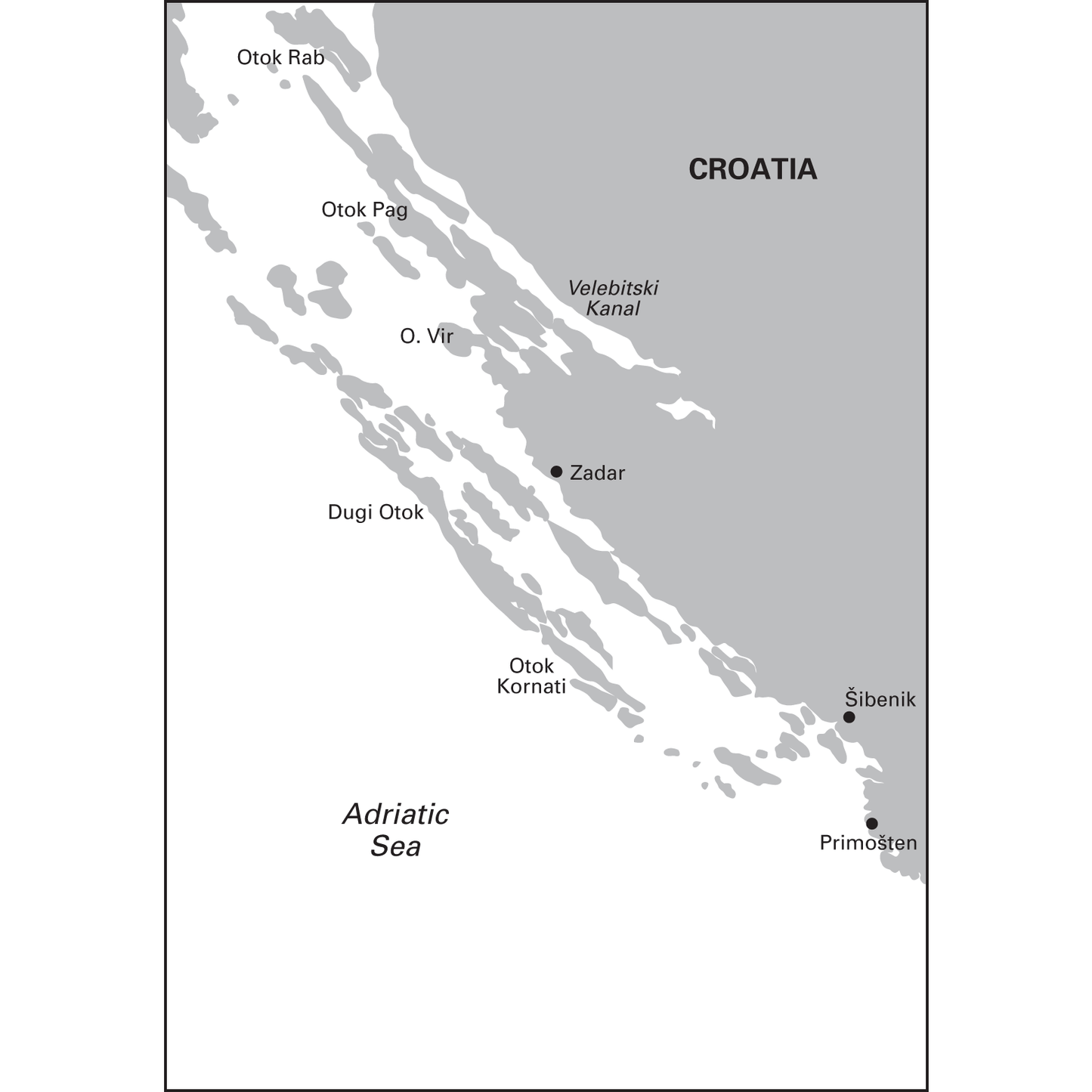 CARTE IMRAY M25 OTOK RAB TO SIBENIK