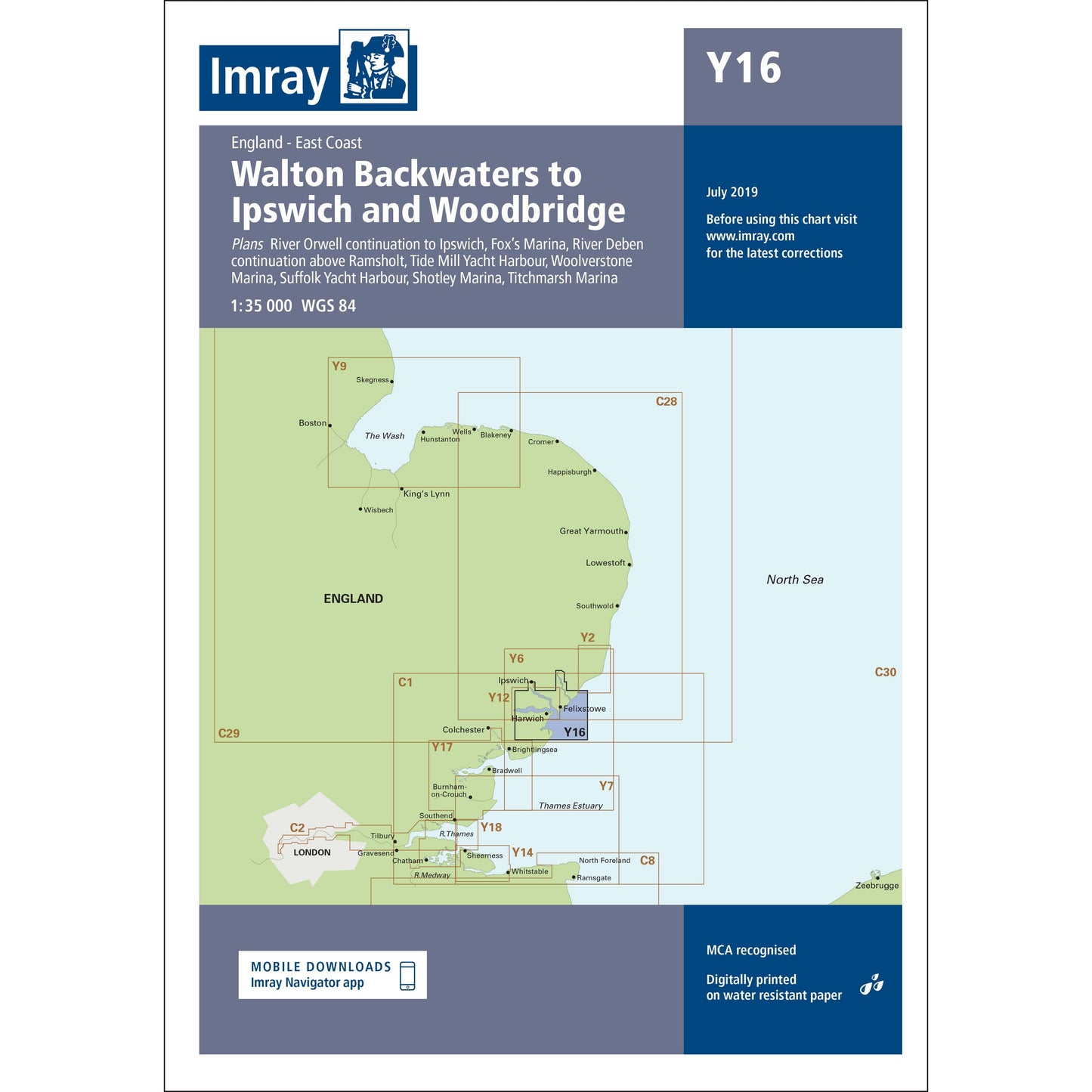 CARTE IMRAY Y16 WALTON BACKWATERS TO IPSWICH